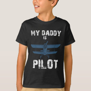 Camiseta Meu Pai é Piloto para o Piloto de dia de os pais P