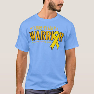 Camiseta Meu pai é um guerreiro Sarcoma Ribbon vinta