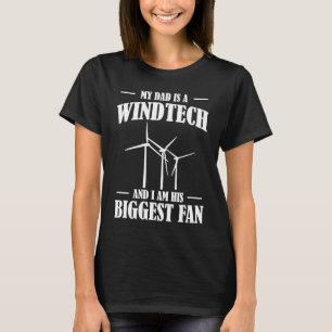 Camiseta Meu Pai É Um Pais Energético De Turbinas Eólicas D