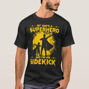 Camiseta Meu Pai é um super-herói e eu sou seu ajudante