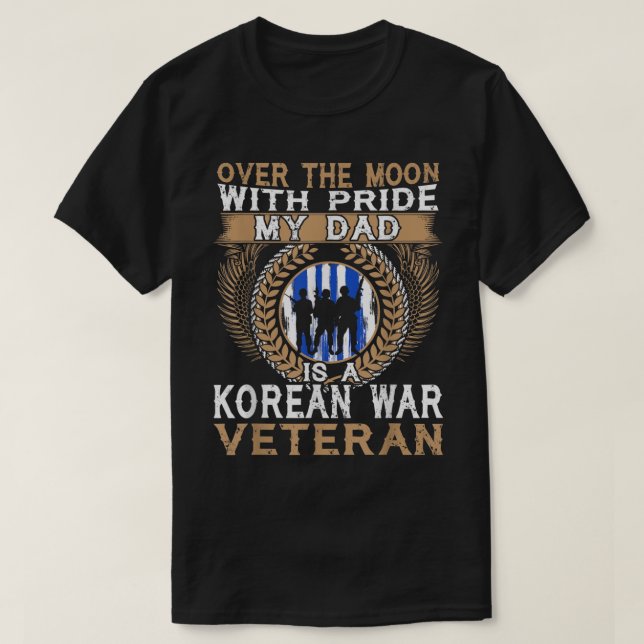 Camiseta Meu Pai É Um Veterano Da Guerra Coreano (Frente do Design)