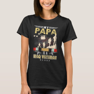 Camiseta Meu Pai É Um Veterano Do Iraque Orgulhoso De Nós V