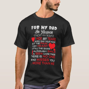 Camiseta Meu Pai Em Memórias Poem Filha Filho Perdido