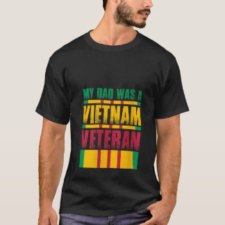 Camiseta Meu Pai Era Um Veterano Vietnã Orgulhoso Dia do Pa