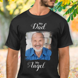 Camiseta Meu Pai Meu Angel Custom Photo Memorial