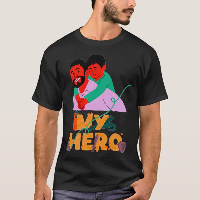 Camiseta Meu Pai Meu Herói (Frente)