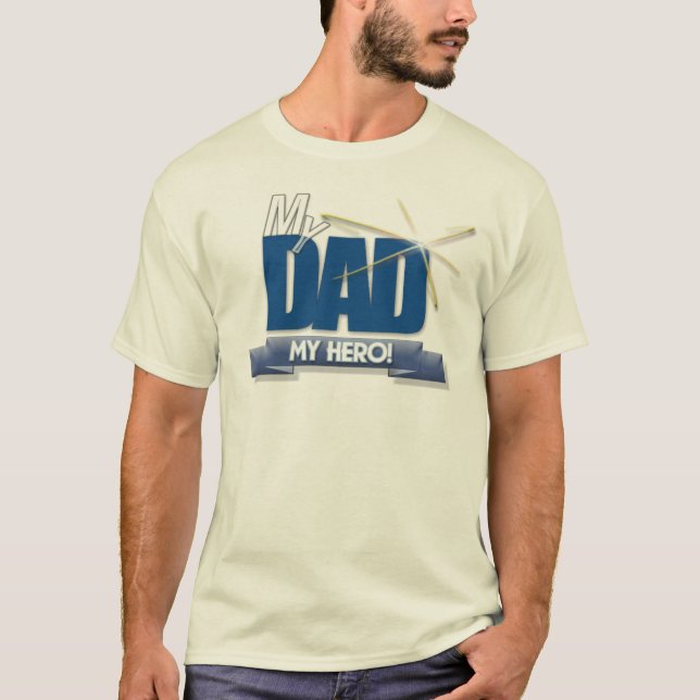 Camiseta Meu PAI, meu herói (Frente)