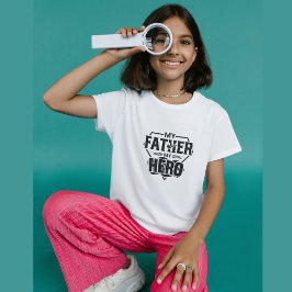 Camiseta Meu Pai Meu Herói| Dia de os pais especial com fot
