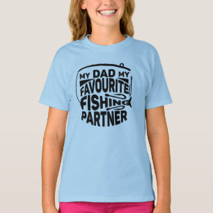 CAMISETA MEU PAI, MEU PARCEIRO DE PESCA FAVORITO.