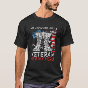 Camiseta Meu Pai Não É Apenas Um Veterano Ele Meu Herói Vet