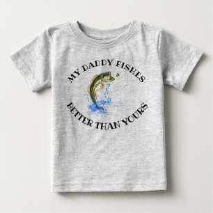 Camiseta Meu Pai Pega Melhor Do Que Sua Pesca Engraçada