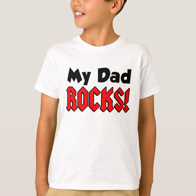 Camiseta Meu Pai Rocks (Frente)