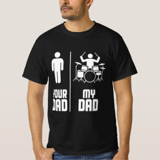 Camiseta Meu Pai Seu Drummer Pai