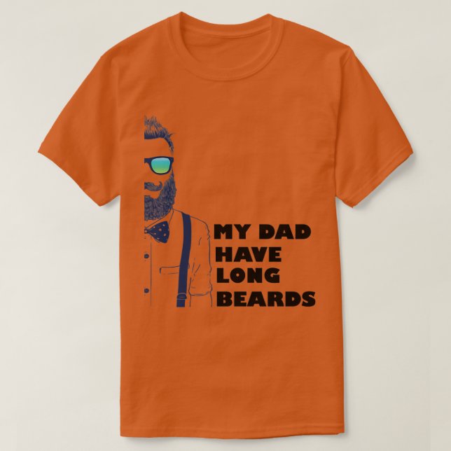 Camiseta Meu Pai Tem Barbas Longas (Frente do Design)