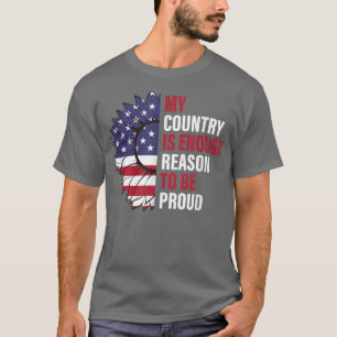 Camiseta Meu país é motivo suficiente para estar orgulhoso