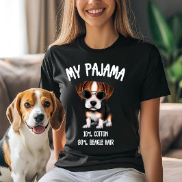 Camiseta Meu Pajama - 10% Algodão, 90% Cabelo De Beagle