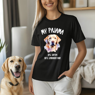 Camiseta Meu Pajama - 10% de Algodão, 90% Cabelo Labrador
