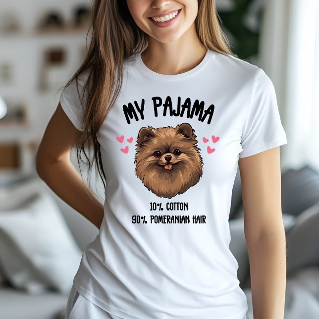 Camiseta Meu Pajama - 10% de algodão, 90% de cabelo da Pome (Criador carregado)