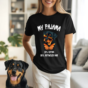 Camiseta Meu Pajama - Engraçado Dom do Sobreposto Rottweile