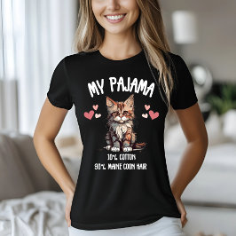 Camiseta Meu Pajama Maine Coon
