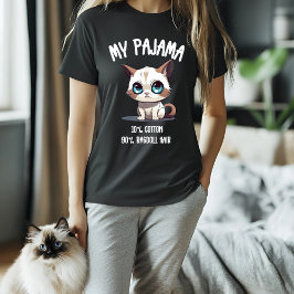 Camiseta Meu Pajama Ragdoll Gato Humor