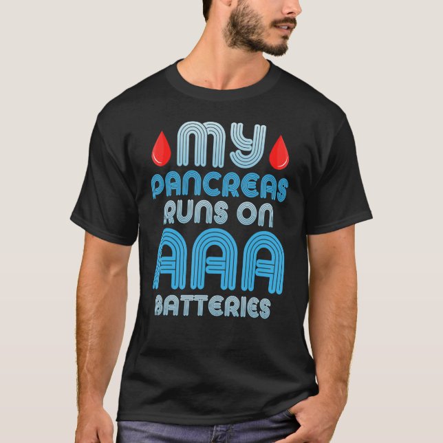 Camiseta Meu Pancreino Funciona Com Baterias AAA Que Suport (Frente)
