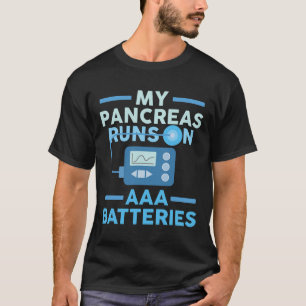 Camiseta Meu Pancreino Funciona Em Baterias Aaa Tipo 1 Diab