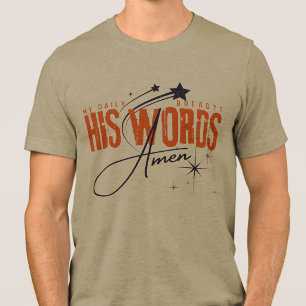 Camiseta Meu Pão Diário - Oração Cristianismo Escritura
