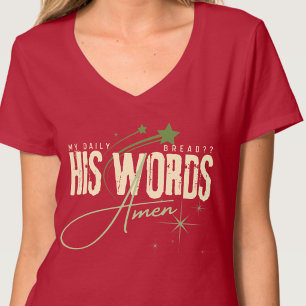 Camiseta Meu Pão Diário - Palavra Dele Gratidão Cristã