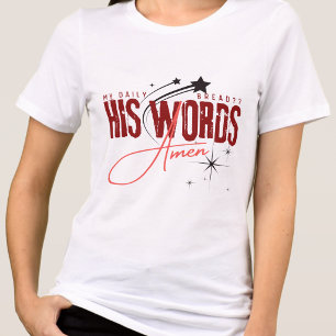 Camiseta Meu Pão Diário - Sua Palavra Bíblia Deus Religião