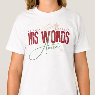 Camiseta Meu Pão Diário - Sua Palavra Fé Escritura Deus