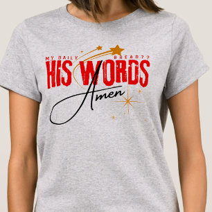 Camiseta Meu Pão Diário - Sua Palavra - Fé na Escritura de 
