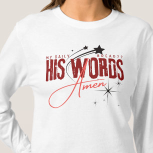 Camiseta Meu Pão Diário - Versículo da Bíblia de Jesus Cris