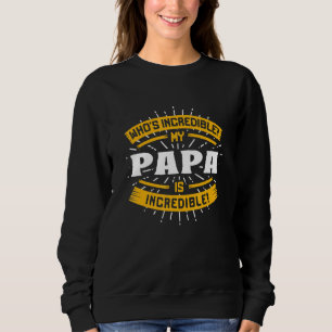 Camiseta Meu Papai É Incrível Humor de Pai Divertido Papai