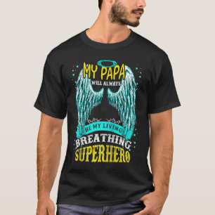 Camiseta Meu Papai Meu Anjo da Guarda Vive no Céu Saudade M