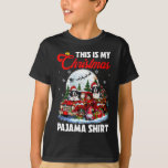 Camiseta Meu Papai noel de Natal Pajama Desloca No Caminhão<br><div class="desc">Meu Papai noel de Natal Pajama Desloca No Caminhão de Pickup</div>