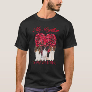 Camiseta Meu Papillon É Meu Namorados Cachorro Dias de os