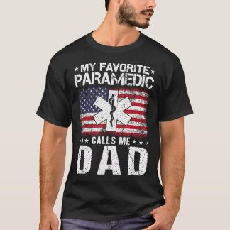 Camiseta Meu Paramédico Favorito Me Chama de Pai Orgulhoso