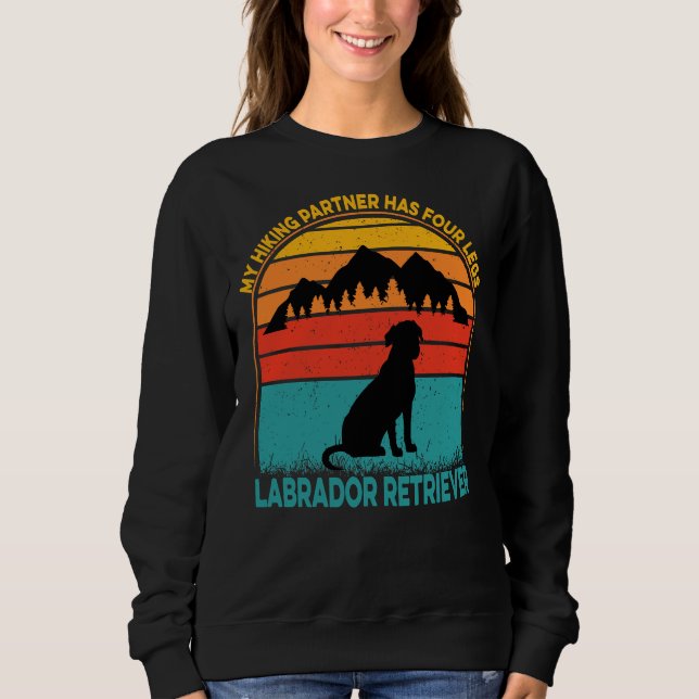 Camiseta Meu Parceiro De Caminho Tem Quatro Pernas Labrador (Frente)