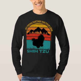 Camiseta Meu Parceiro De Caminho Tem Quatro Pernas Shih Tzu