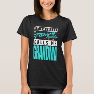 Camiseta Meu Parceiro de Pesca Favorito Me Chama de Vovó Pe