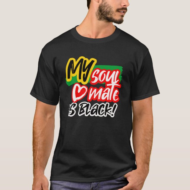 Camiseta Meu Parceiro Ideal É Negro: Casais Compatíveis (Frente)