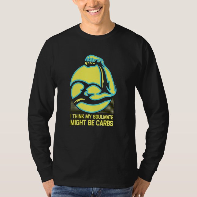 Camiseta Meu Parceiro Ideal Pode Ser Carboidratos Humor de  (Frente)