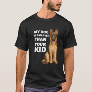 Camiseta Meu Pastor Alemão é mais inteligente que seu filho