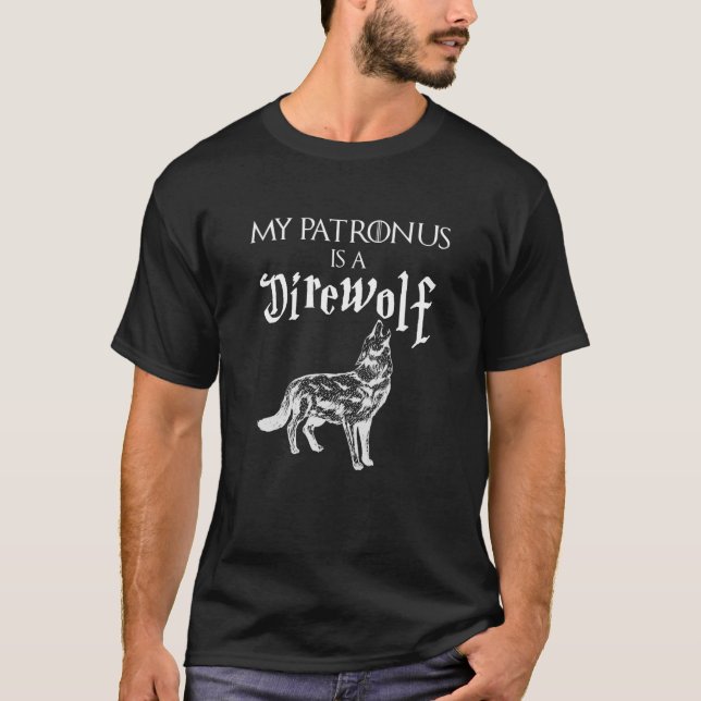 Camiseta Meu Patronus É Um Direwolf (Frente)