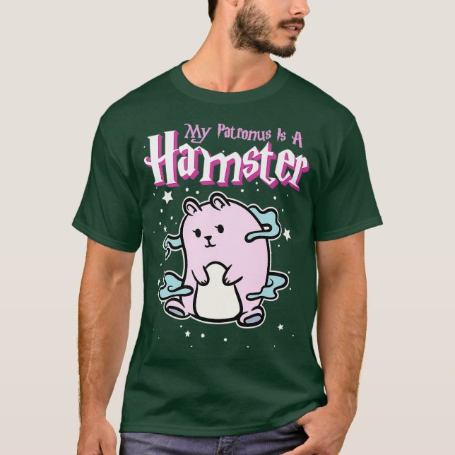 Camiseta Meu Patronus É Um Hamster Engraçado. (Frente)