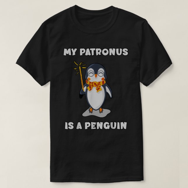 Camiseta Meu Patronus É Um Pinguim  (Frente do Design)
