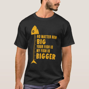 Camiseta Meu Peixe É Maior Piada de Pescador de Pesca