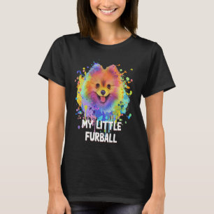 Camiseta Meu Pequeno Furball Engraçado Pomerano Humor Pom P