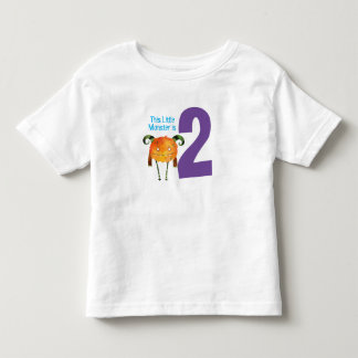 Camiseta Meu Pequeno Monstro é de dois anos T
